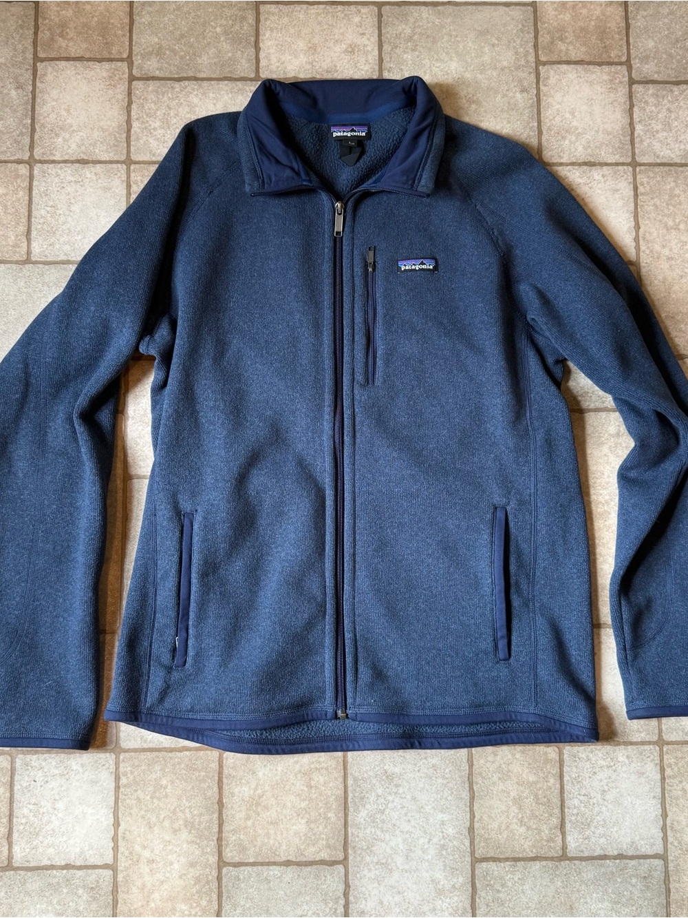 Patagonia Men’s Dark Navy Full-Zip Fleece Jacket